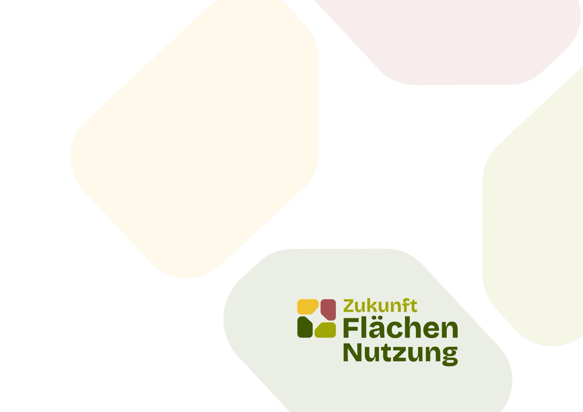 Titelseite des Logo-Guides mit dem Logo auf hellen Farbflächen