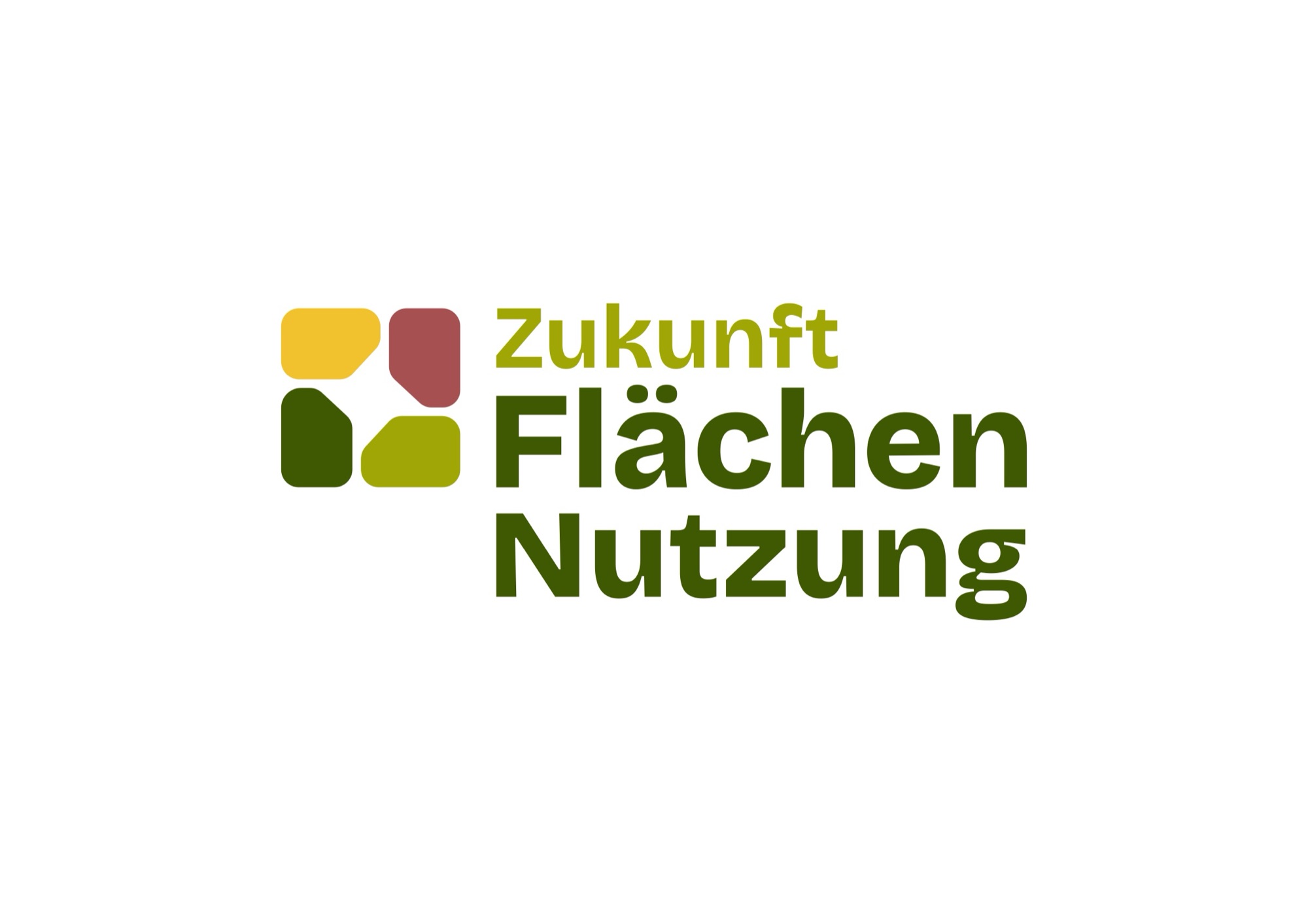 Logo Zukunft Flächennutzung in der farbigen Hauptvariante